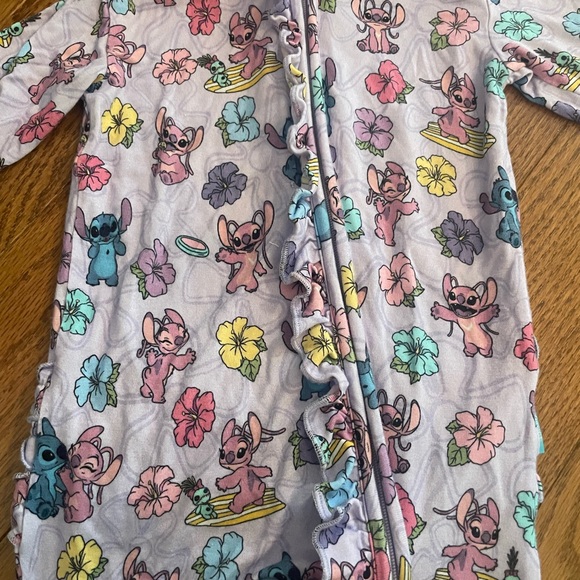 Footie Ruffled Zippered One Piece Disney Tropical Angel - Picture 4 of 5